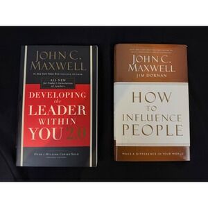 John C Maxwell Leadership Book Bundle Developing the Leader 2.0 Influence People
